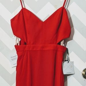 Fame and Partners- The Zyra  Dress in Cherry Red